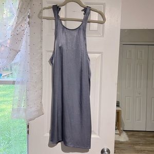 SILKY HALTER DRESS
